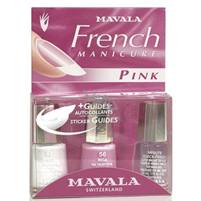 Mavala French Manicure Pink francouzská manikúra lak na nehty 3 x 5 ml