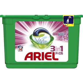 Ariel Touch of Lenor Fresh 3v1 gelové kapsle na praní prádla 14 kusů 418,6 g
