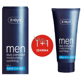 Ziaja Men Duo Concept hydratační krém 50 ml + balzám po holení 75 ml, duopack