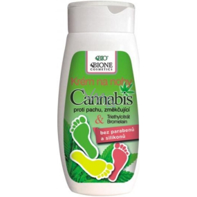 Bione Cosmetics Cannabis krém na nohy proti pachu, změkčující 250 ml