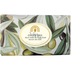 English Soap Olivový olej přírodní parfémované mýdlo s bambuckým máslem 190 g