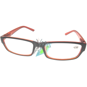 Berkeley Čtecí dioptrické brýle +2,50 plast černo-oranžové 1 kus MC2