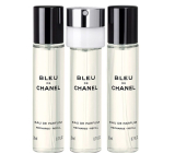 Chanel Bleu de Chanel parfémovaná voda pro muže 3 x 20 ml náplň