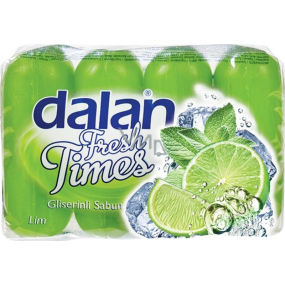 Dalan Fresh Time Lime glycerinové tuhé toaletní mýdlo 4 x 90 g
