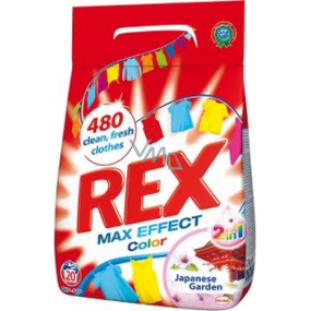 Rex Max Effect Color 2v1 Japanese Garden prášek na praní barevného prádla 20 dávek 1,4 kg