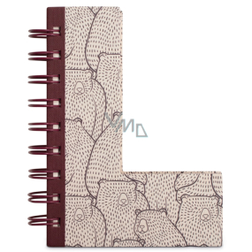 If Alphabooks Note Books Zápisník ve tvaru písmena L 91 x 14 x 124 mm