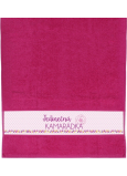 Albi Ručník Jedinečná kamarádka růžová 90 cm × 50 cm