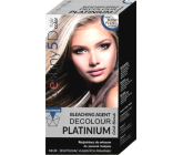 Professional Hair Care Destiny 5D Decolour Platinium bílý platinový melír na vlasy 40 g + 80 ml