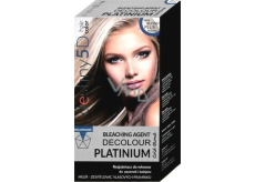 Professional Hair Care Destiny 5D Decolour Platinium bílý platinový melír na vlasy 40 g + 80 ml
