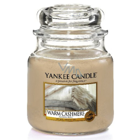 Yankee Candle Warm Cashmere - Hřejivý kašmír vonná svíčka Classic střední sklo 411 g