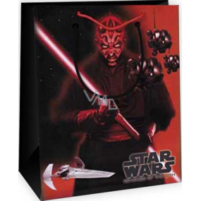 Ditipo Dárková papírová taška 23 x 9,8 x 17,5 cm Star Wars červeno-černá 2929 007