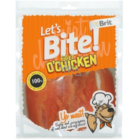 Brit Lets Bite Kuřecí filety doplňkové krmivo pro psy 80 g