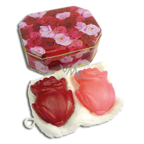 Kappus Růže luxusní mýdlo s přírodními oleji dárkové v dóze 2 x 100 g