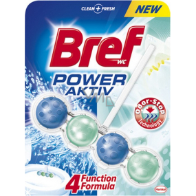 Bref Power Activ 4 Formula Odor Stop WC blok pro hygienickou čistotu a svěžest Vaší toalety, zbarvuje vodu 50 g