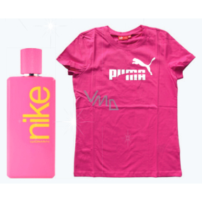 Nike Pink Woman toaletní voda 100 ml + triko Puma, dárková sada