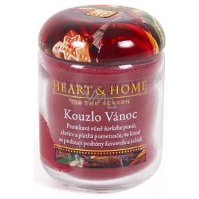 Heart & Home Kouzlo Vánoc Sojová vonná svíčka velká hoří až 70 hodin 310 g