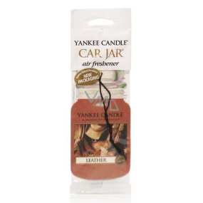 Yankee Candle Leather - Kůže Classic vonná visačka do auta papírová 12 g