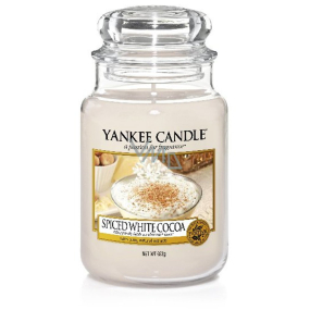 Yankee Candle Spice White Cocoa - Kořeněné bílé kakao vonná svíčka Classic velká sklo 623 g