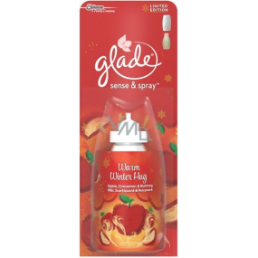 Glade Sense Warm Winter Hug Apple, Cinnamon & Nutmeg osvěžovač vzduchu náhradní náplň 18 ml sprej