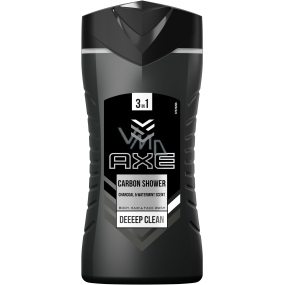 Axe Carbon Shower Deep Clean 3v1 sprchový gel na tělo, vlasy i obličej pro muže 250 ml