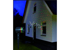 Annas Collection LED laser 4x funkce obloha - pohyblivý, červená/zelená