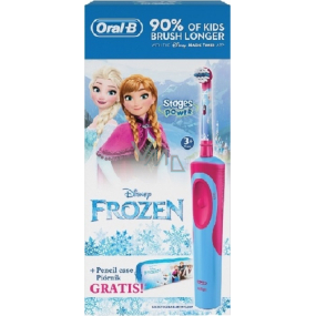 Oral-B Disney Frozen elektrický zubní kartáček pro děti + penál, dárková sada
