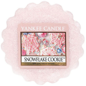 Yankee Candle Snowflake Cookie - Cukrová vločka vonný vosk do aromalampy 22 g