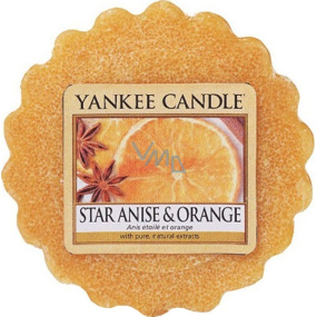 Yankee Candle Star Anise & Orange - Anýz a pomeranč vonný vosk do aromalampy 22 g