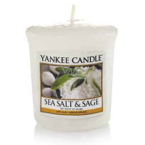 Yankee Candle Sea Salt & Sage - Mořská sůl a šalvěj vonná svíčka votivní 49 g