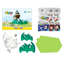 Jumping Clay Savana - Zebra samoschnoucí modelovací hmota 51 g + papírová maketa + tvořítko 5+