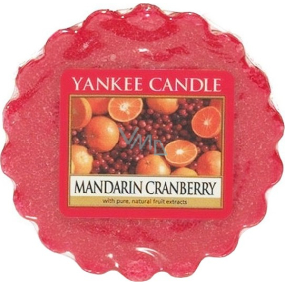 Yankee Candle Mandarin Cranberry - Mandarinky s brusinkami vonný vosk do aromalampy 22 g