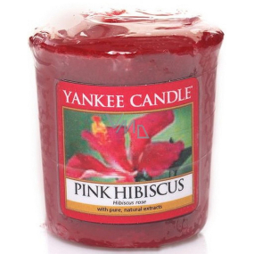 Yankee Candle Pink Hibiscus - Růžový ibišek vonná svíčka votivní 49 g