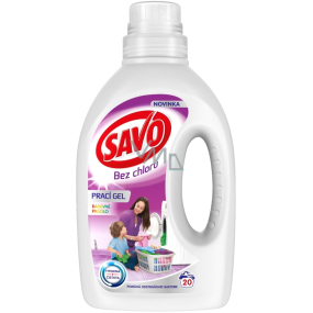 Savo Color bez chloru prací gel na barevné prádlo 20 dávek 1 l