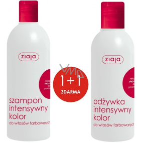 Ziaja Intenzivní barva šampon na barvené vlasy 400 ml + Intenzivní barva kondicionér na barvené vlasy 200 ml, duopack