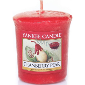 Yankee Candle Cranberry Pear - Brusinka a hruška vonná svíčka votivní 49 g
