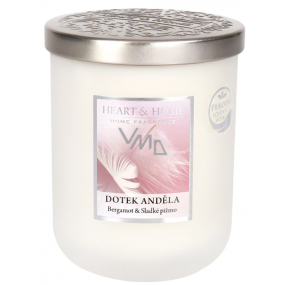 Heart & Home Dotek anděla Sojová vonná svíčka velká hoří až 75 hodin 340 g
