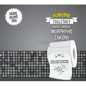 Albi Vtipný toaleťák Narozeninové Murphyho zákony, 20 metrů šustivého luxusu, Dárkový toaletní papír