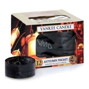 Yankee Candle Autumn Night - Podzimní večer vonná čajová svíčka 12 x 9,8 g