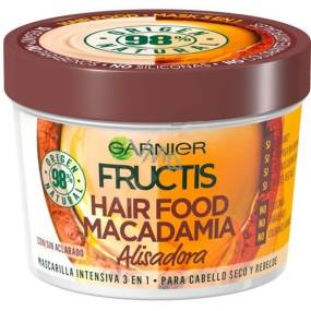 Garnier Fructis Macadamia Hair Food vyhlazující maska na suché a nepoddajné vlasy 390 ml