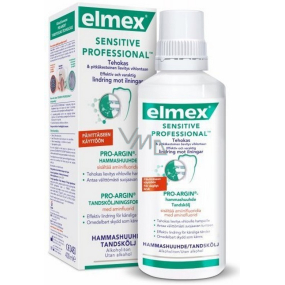 Elmex Sensitive Professional Pro-Argin ústní voda s aminfluoridem, bez alkoholu 400 ml
