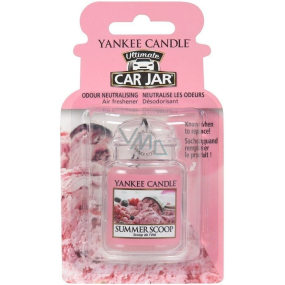 Yankee Candle Summer Scoop - Kopeček letní zmrzliny gelová vonná visačka do auta 30 g