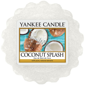 Yankee Candle Coconut Splash - Kokosové osvěžení vonný vosk do aromalampy 22 g