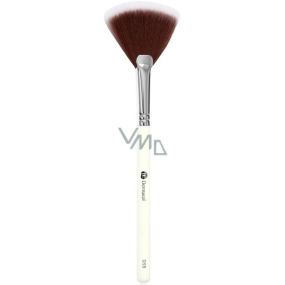 Dermacol Master Brush Fan kosmetický štětec se syntetickými štětinami na rozjasňovač, oprašující D59