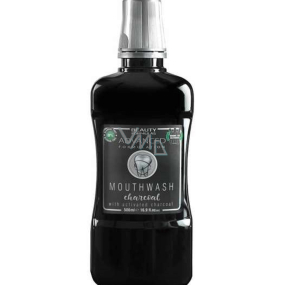 Beauty Formulas Charcoal Aktivní uhlí ústní voda proti zápachu z úst a zánětu dásní 500 ml
