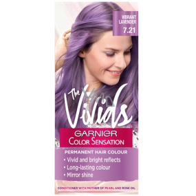 Garnier Color Sensation The Vivids intenzivní permanentní barvící krém na vlasy 7.21 Pastelová fialová
