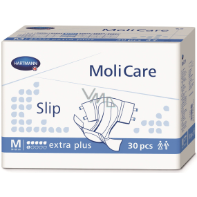 MoliCare Slip Extra Plus M 90-120 cm 6 kapek zalepovací plenkové kalhotky pro těžký stupeň inkontinence 30 kusů
