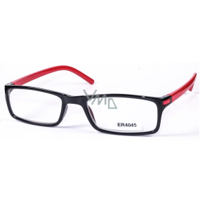 Berkeley Čtecí dioptrické brýle +3,5 černé červené stranice 1 kus MC2 ER4045