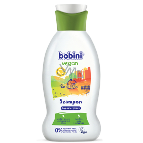 Bobini Vegan hypoalergenní šampon na vlasy pro děti od 1. dne narození 200 ml