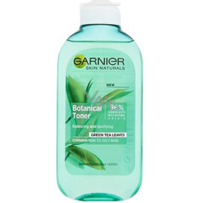 Garnier Skin Naturals Botanical Toner Green Tea Leaves pleťová voda pro smíšenou až mastnou pleť 200 ml