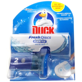 Duck Fresh Discs Starter Mořská vůně WC gel pro hygienickou čistotu a svěžest Vaší toalety 11,5 ml